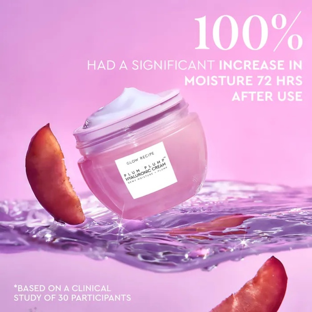 Glow Recipe Plum Plump Refillable Hyaluronic Acid Moisturizer NIB